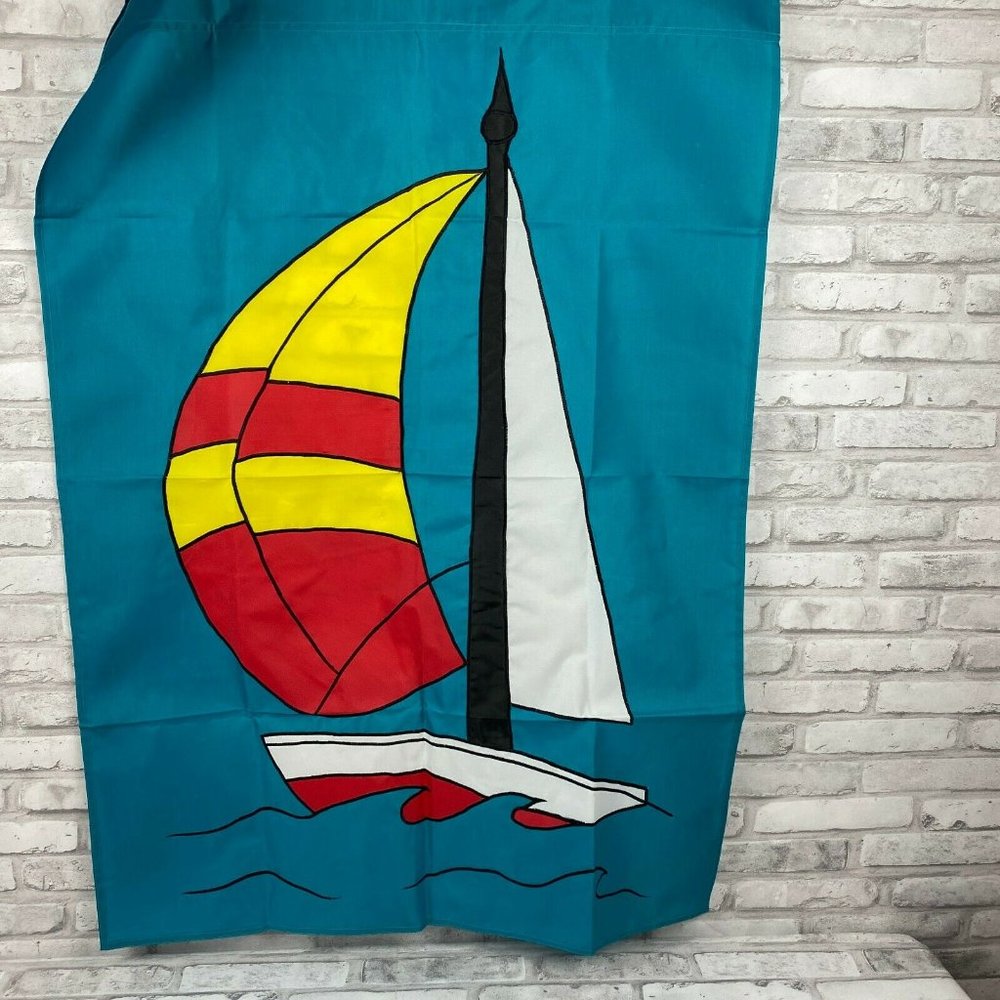 Flag Factory Appliqued Sailboat  28" x 40" Flag